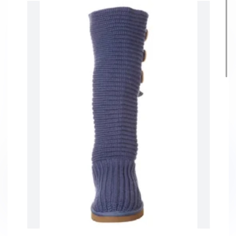 UGG Australia Purple Knit Tall Fold Over Boots 6 - Picture 5 of 15